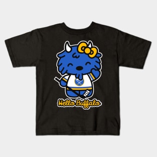 Hello Buffalo Hockey! Kids T-Shirt